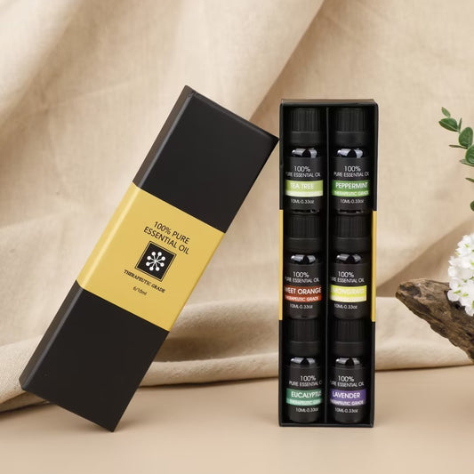 10ml - Pack of 6 in a Box 100% Pure Essential Oil