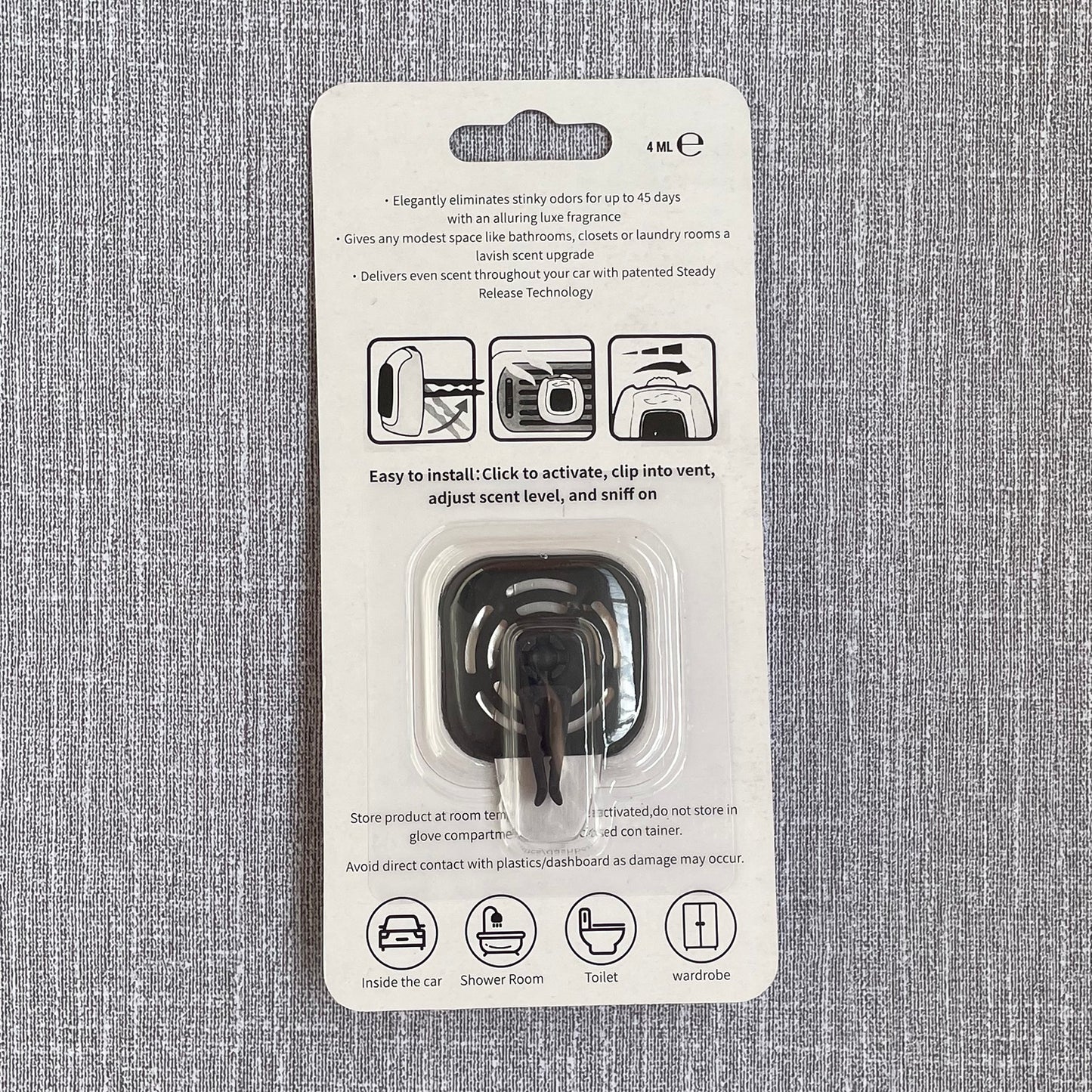 Car Air Freshener - Lavender Scent, Lasts Up to 60 Days