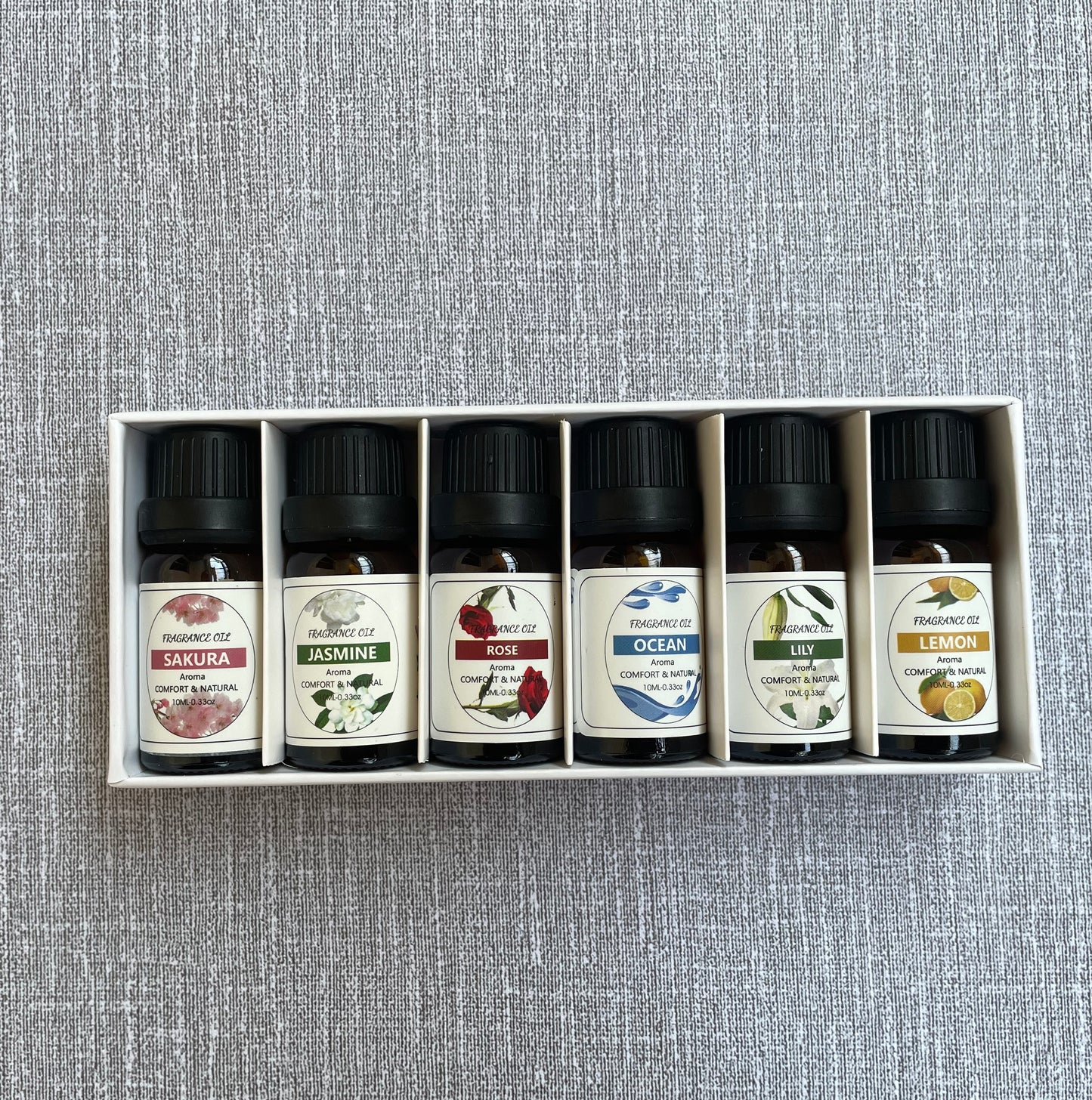 Water-soluble Essential Oil Set (6 × 10ml bottles), Essential Oil Gift Box, Home Care Set
