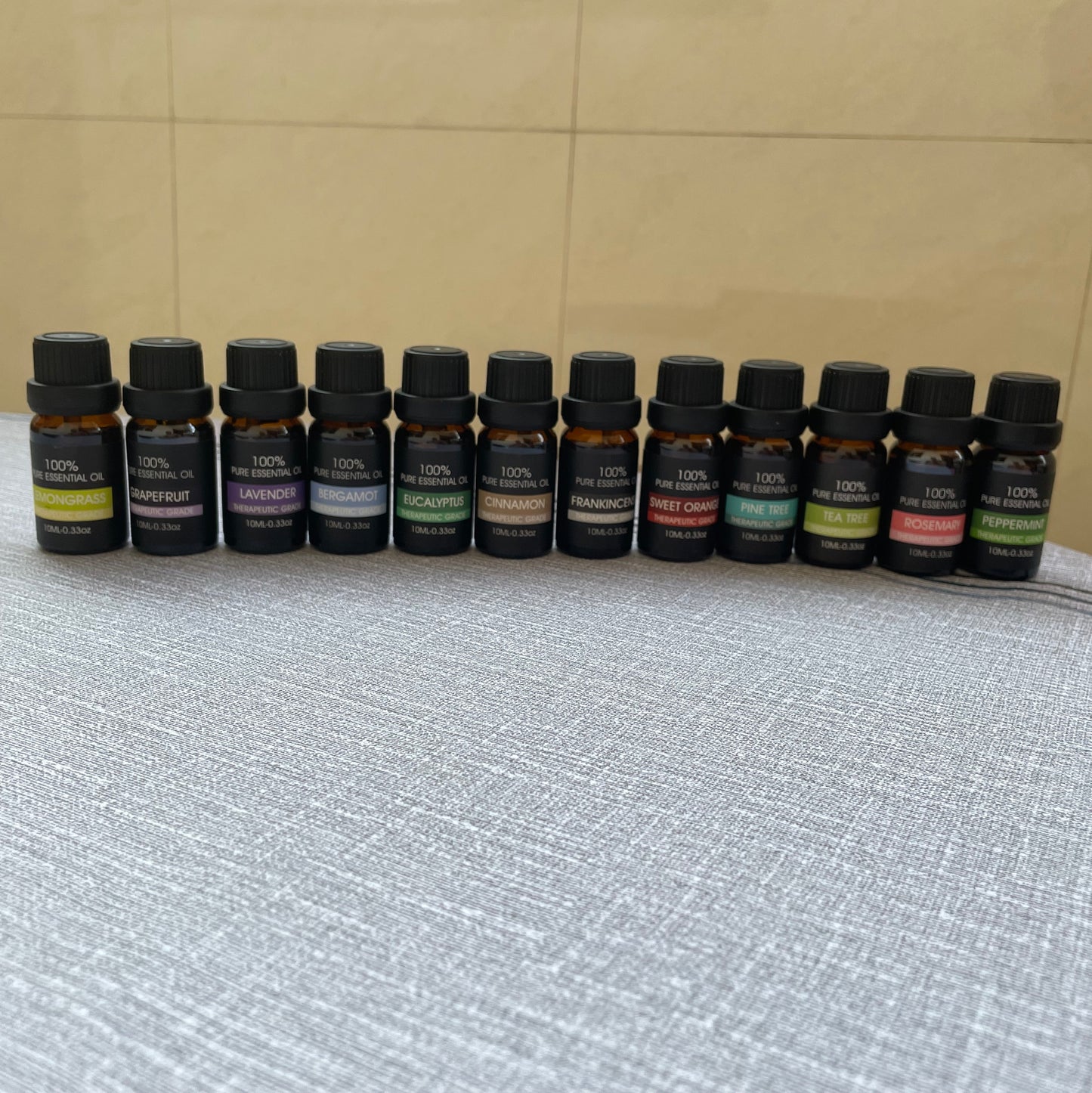 Pure Essential Oil Set (12 × 10ml bottles),  Essential Oil Gift Box, Home Care Set