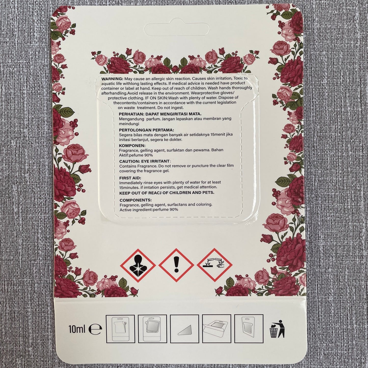 Continuous Rose Freshness  Keeps the Room Smelling Fresh for Up to 60 Days