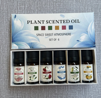 Water-soluble Essential Oil Set (6 × 10ml bottles),  Essential Oil Gift Box, Home Care Set