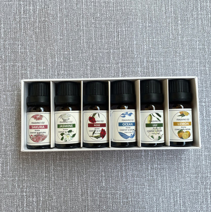 Water-soluble Essential Oil Set (6 × 10ml bottles),  Essential Oil Gift Box, Home Care Set