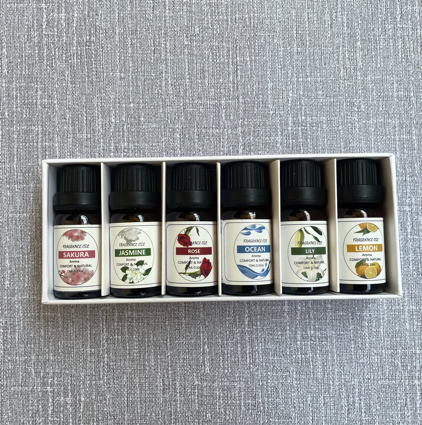 Water-soluble Essential Oil Set (6 × 10ml bottles),  Essential Oil Gift Box, Home Care Set