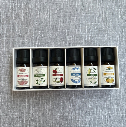 Water-soluble Essential Oil Set (6 × 10ml bottles),  Essential Oil Gift Box, Home Care Set