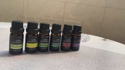 10ml - Pack of 6 in a Box 100% Pure Essential Oil