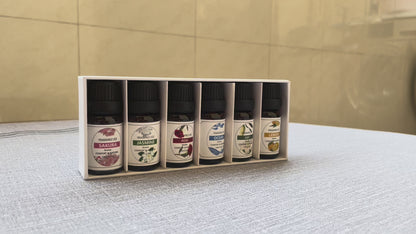 Water-soluble Essential Oil Set (6 × 10ml bottles),  Essential Oil Gift Box, Home Care Set
