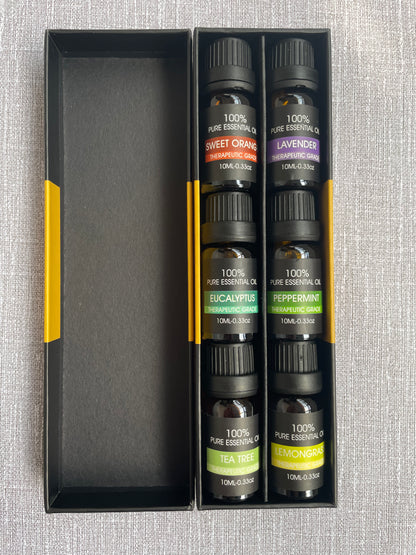 10ml - Pack of 6 in a Box 100% Pure Essential Oil